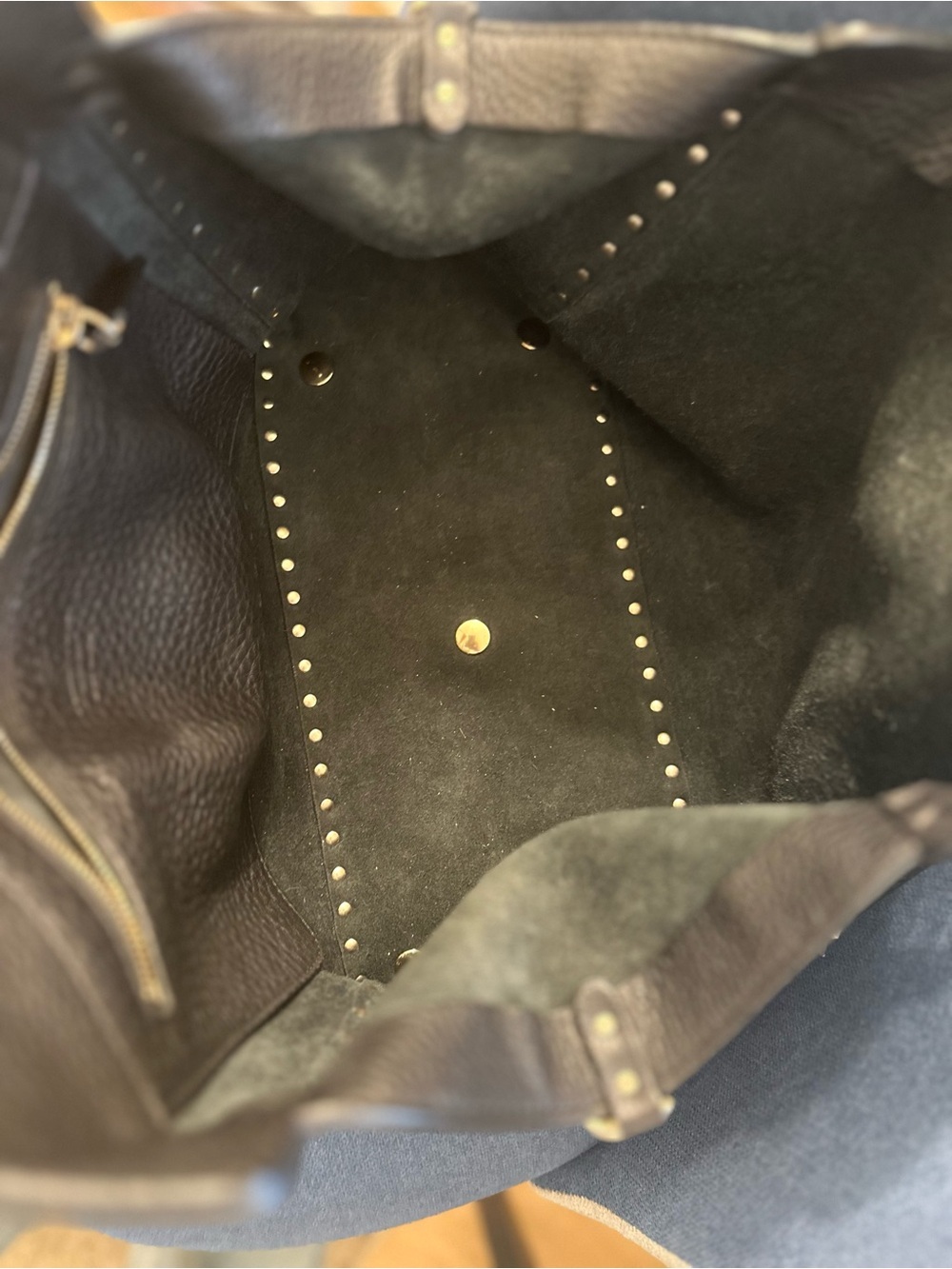 Valentino Studded Black Leather Handbag - Picture 5 of 11